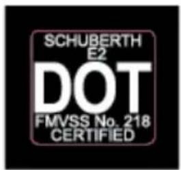 Schuberth E2 - ETIQUETA DOT - 1