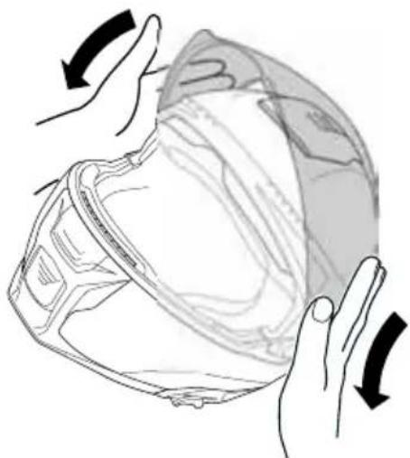 Schuberth E2 - Installing the peak - 2