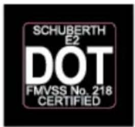 Schuberth E2 - DOT-LABEL - 1