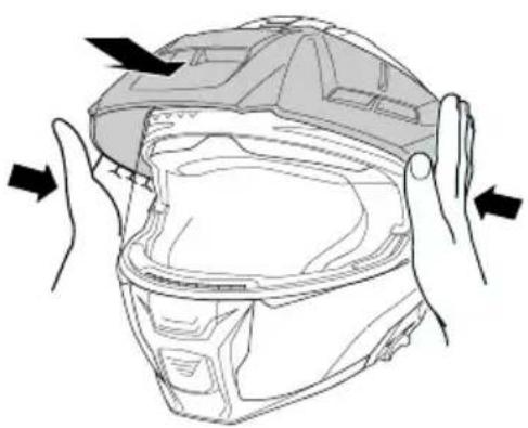 Schuberth E2 - Montage de la casquette - 1