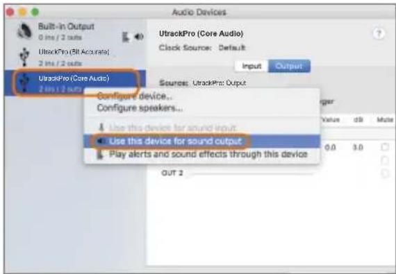 icon Utrack Pro - Configuration de l'audio MIDI - 1