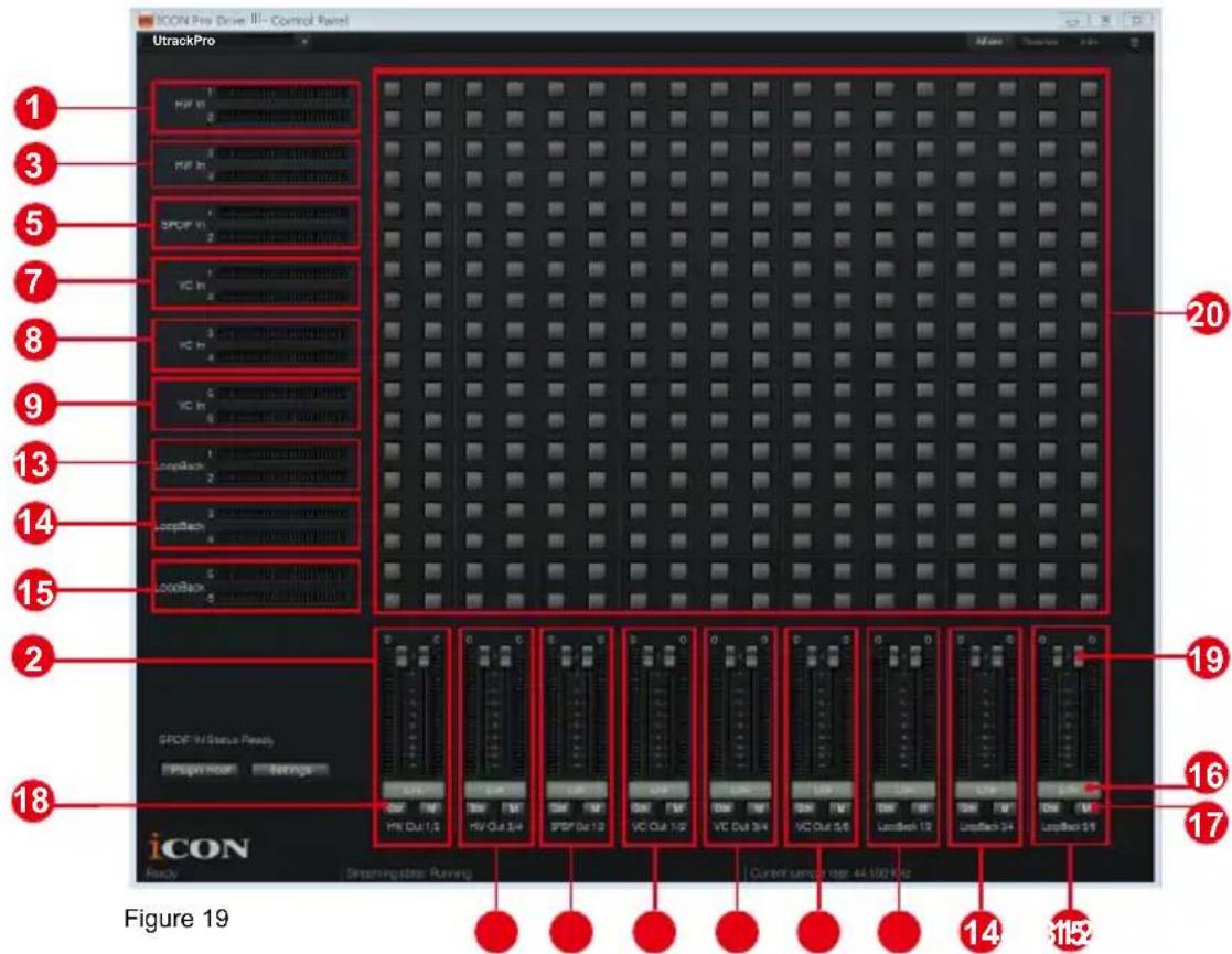 icon Utrack Pro - Panneau de commande du mixer - 1