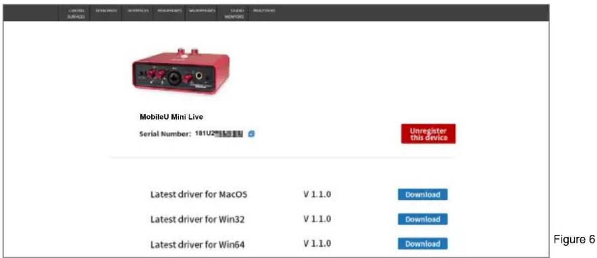 icon MobileU Mini Live - Téléchargez le pilote Windows à partir de votre page personnelle d'utilisateur à l'adresse www.iconproaudio.com (Veuillez vous reporter au diagramme 6 pour lesinstructions) - 1