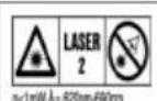 HILTI PM 2-PE - Informace o laseru - 1