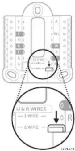 HONEYWELL RTH2CWF - Si tiene 2 cables R (R o Rh, y Rc) - 1