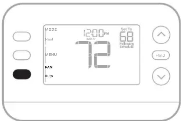 HONEYWELL RTH2CWF - Modes de ventilation : - 1