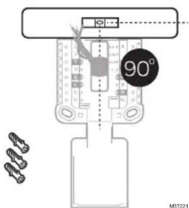 HONEYWELL RTH2CWF - Insert the wall anchors. - 1