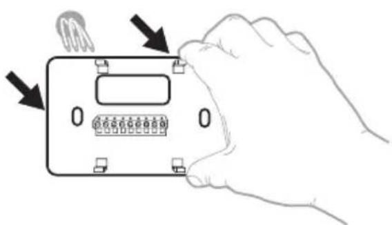 HONEYWELL RTH2CWF - Remove the old thermostat's faceplate. - 10