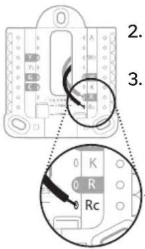 HONEYWELL RTH11B - If you have 2 R-wires (R or Rh, and Rc) - 2