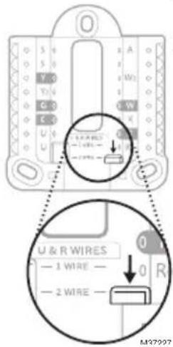 HONEYWELL RTH11B - Si tiene 2 cables R (R o Rh, y Rc) - 1
