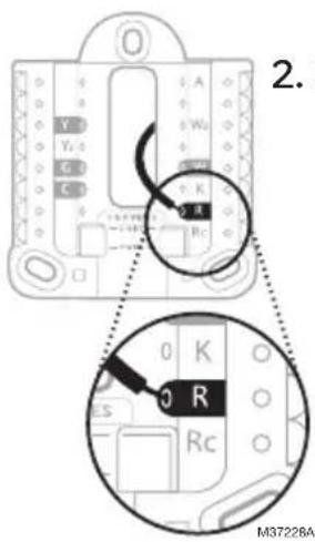 HONEYWELL RTH11B - If you have 1 R-wire (R,Rh, or Rc) - 2
