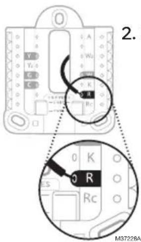 HONEYWELL RTH11B - Si vous avez un fil R (R,Rh, ou Rc) - 2