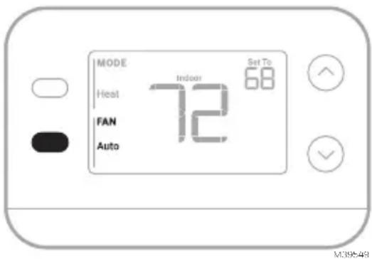 HONEYWELL RTH11B - Fan modes: - 1