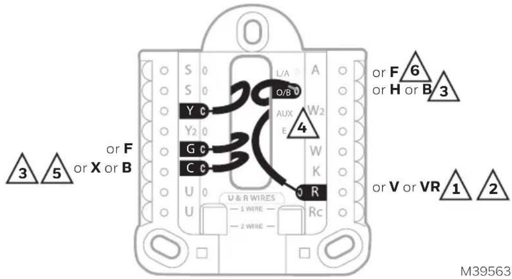HONEYWELL RTH11B - WIRING NOTES: - 1