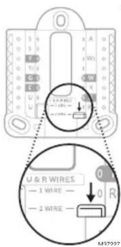 HONEYWELL RTH11B - Si vous avez 2 fils R (R ou Rh, et Rc) - 1