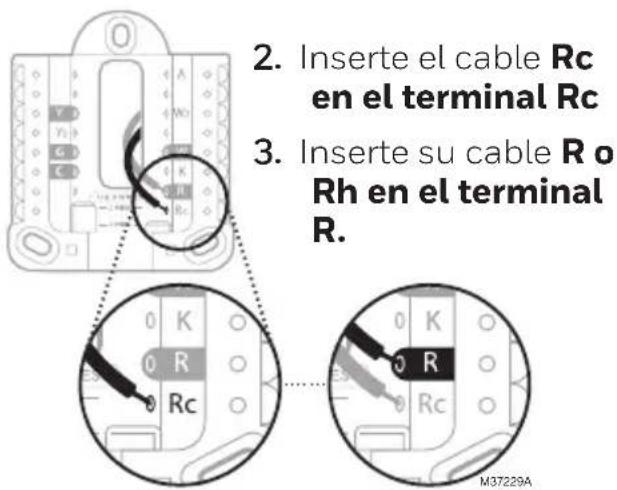 HONEYWELL RTH11B - Si tiene 2 cables R (R o Rh, y Rc) - 2
