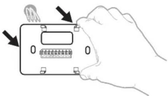 HONEYWELL RTH11B - Remove the old thermostat's faceplate. - 11