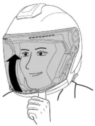 Schuberth J2 - ÖFFNEN DES VISIERS - 1