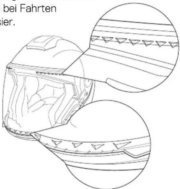 Schuberth J2 - Visierturbulatoren - 1