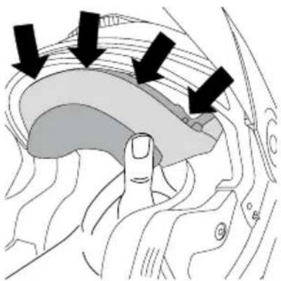 Schuberth J2 - DÉMONTAGE DES MOUSSES DE JOUES - 2