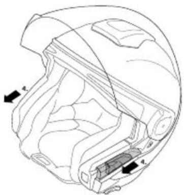 Schuberth J2 - SMONTAGGIO DELLA MENTONIERA - 2