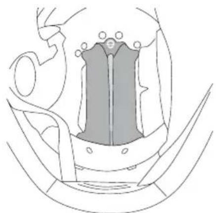 Schuberth J2 - VENTILATION 4 - AÉRATION DE LA TÊTE - 2