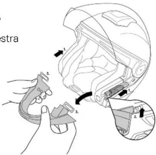 Schuberth J2 - SMONTAGGIO DELLA MENTONIERA - 1