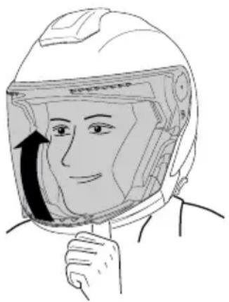 Schuberth J2 - OPENING THE VISOR - 1