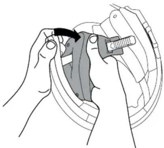 Schuberth J2 - Removing the head pad - 1