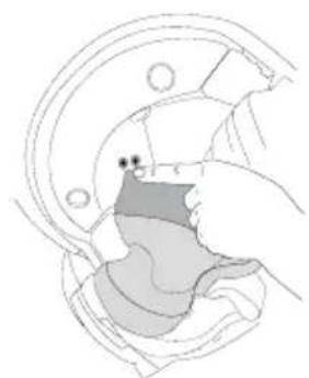 Schuberth J2 - Installation the head pad - 2
