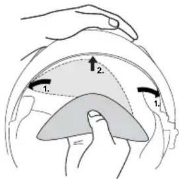 Schuberth J2 - ADDITIONAL WIND DEFLECTOR - 1