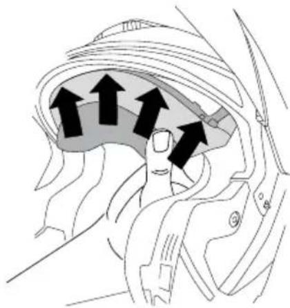 Schuberth J2 - Installation the cheek pad - 1