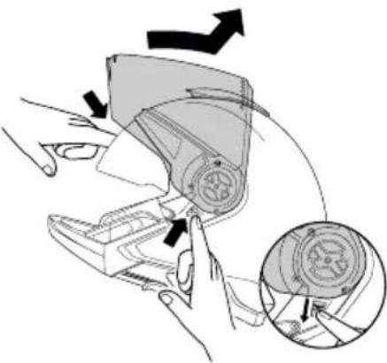 Schuberth J2 - Removing the visor - 2