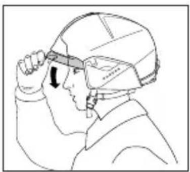 Schuberth F400 FIBERTECH - Ovládání štítu - 1