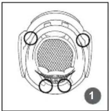 Schuberth F400 FIBERTECH - Exchange chin/neck straps - 3