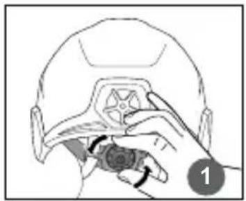 Schuberth F400 FIBERTECH - Einstellen der Kopfweite - 1