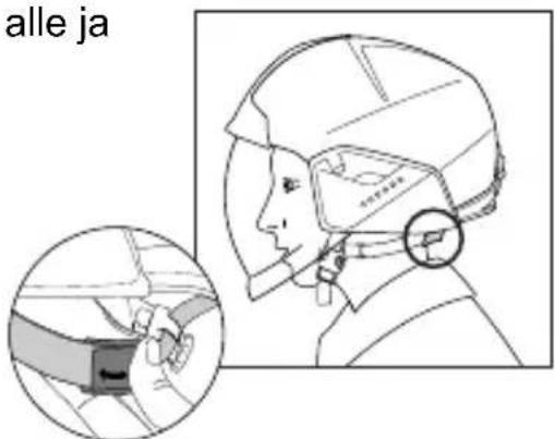 Schuberth F400 FIBERTECH - Leuka- ja niskahihnan säätö - 1