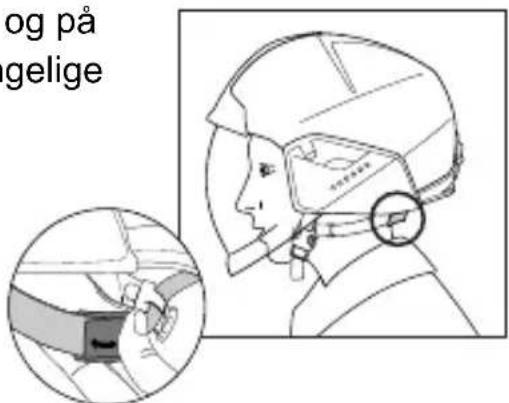 Schuberth F400 FIBERTECH - Justering av hake- og nakkestropp - 1