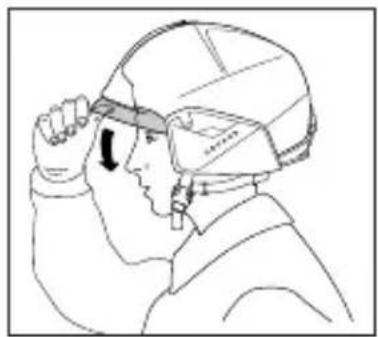 Schuberth F400 FIBERTECH - Uruchamianie przyłbicy - 1