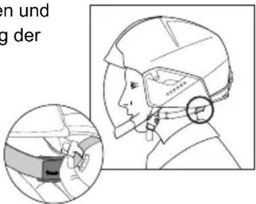 Schuberth F400 FIBERTECH - Einstellen des Kinn- und Nackenriemens - 1