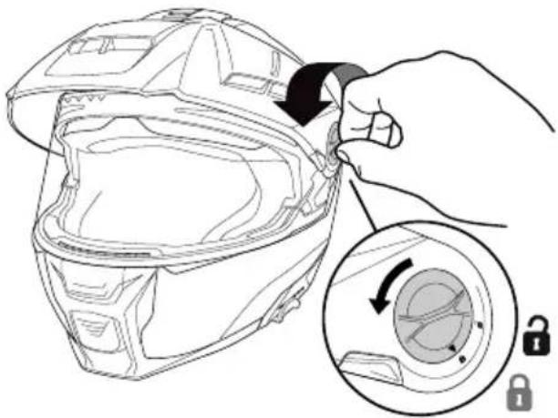 Schuberth E2 CARBON - Removing the peak - 1