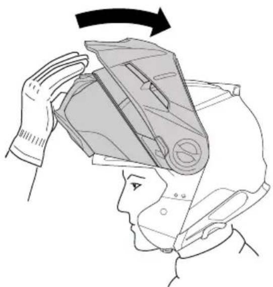 Schuberth E2 CARBON - OUVERTURE DE LA MENTONNIÈRE - 2