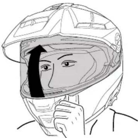 Schuberth E2 CARBON - ABRIR EL VISOR - 1