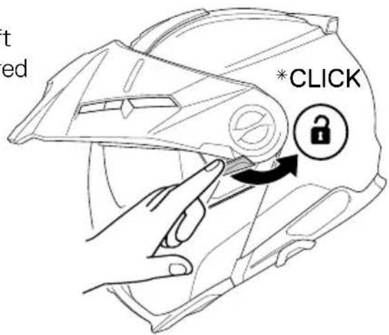 Schuberth E2 CARBON - Adjust the peak - 1
