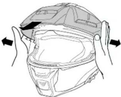 Schuberth E2 CARBON - RETIRADA DE LA VISERA PARASOL - 2