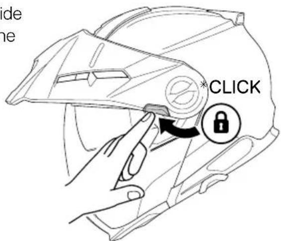 Schuberth E2 CARBON - Adjust the peak - 3