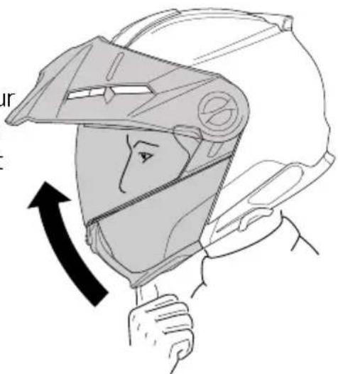Schuberth E2 CARBON - OUVERTURE DE LA MENTONNIÈRE - 1