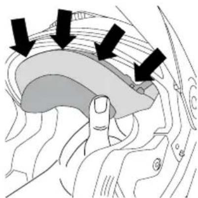 Schuberth E2 CARBON - DEMONTAGE DU PARE-NUQUE - 3