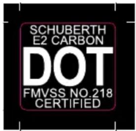 Schuberth E2 CARBON - DOT-LABEL - 1