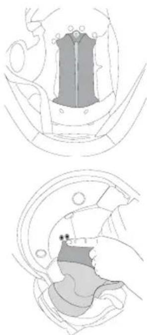 Schuberth E2 CARBON - Installation the head pad - 2